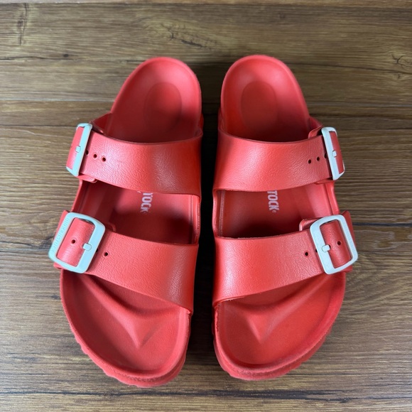 Birkenstock Arizona Essentials Red EVA Sandals EU Size 40 Women's 9 Slides Shoes - Picture 9 of 10